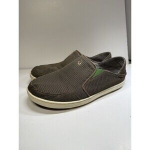 Olukai Men’s Nohea Mesh Shoes Brown Slip On Loafer Casual Sneaker Size 8